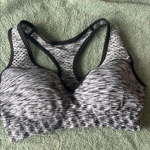 Victoria's Secret Black and Gray Sports Bra